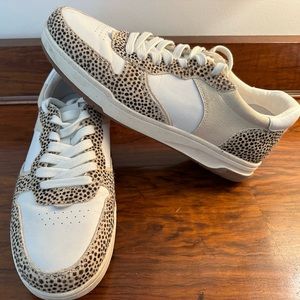 Madewell Court Sneakers in Spotted Calf Hair